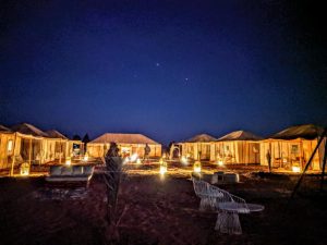 your camp in the sahra desert